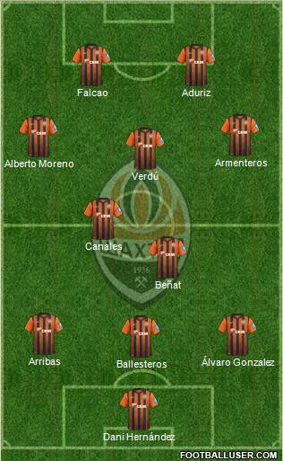 Shakhtar Donetsk Formation 2013