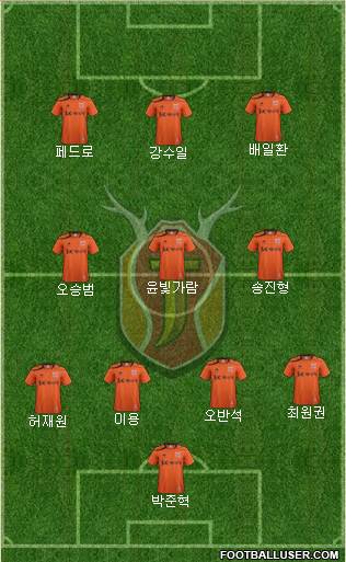 Jeju United Formation 2013