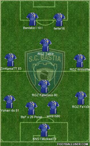 Sporting Club Bastia Formation 2013