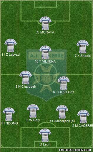 A.J. Auxerre Formation 2013