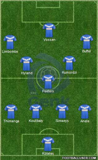 K Racing Club Genk Formation 2013