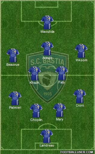 Sporting Club Bastia Formation 2013