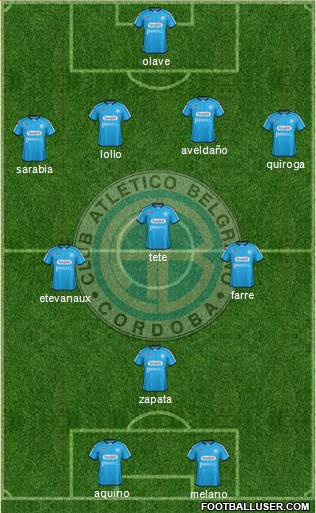 Belgrano de Córdoba Formation 2013