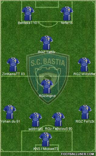 Sporting Club Bastia Formation 2013