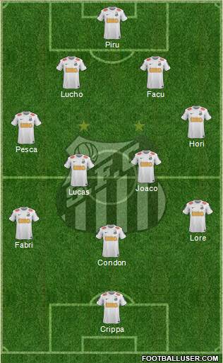 Santos FC Formation 2013