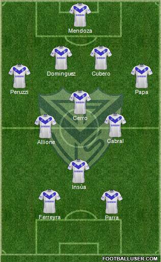 Vélez Sarsfield Formation 2013