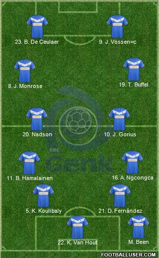 K Racing Club Genk Formation 2013