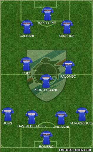 Sampdoria Formation 2013