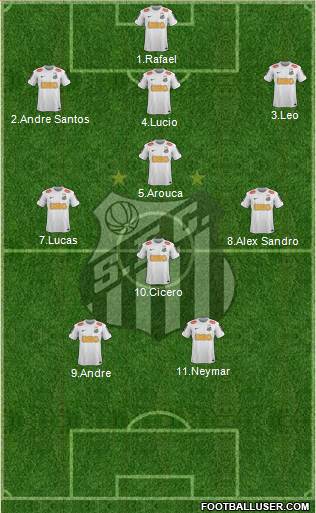 Santos FC Formation 2013