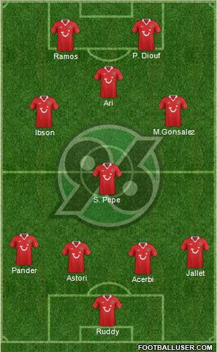 Hannover 96 Formation 2013