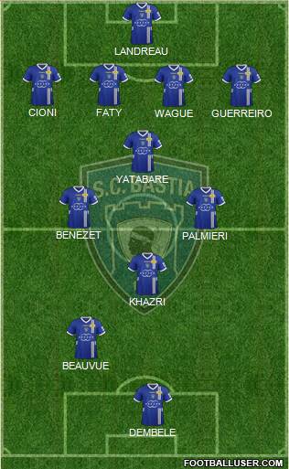 Sporting Club Bastia Formation 2013