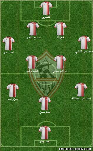 Zamalek Sporting Club Formation 2013