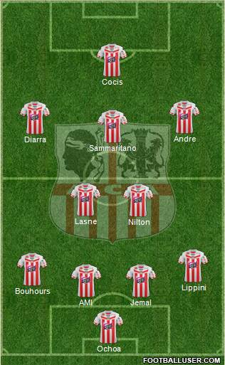 Athletic Club Ajaccien Football Formation 2013