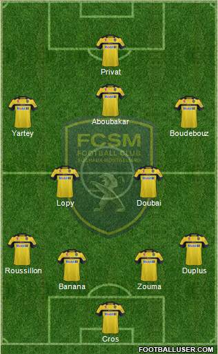 FC Sochaux-Montbéliard Formation 2013