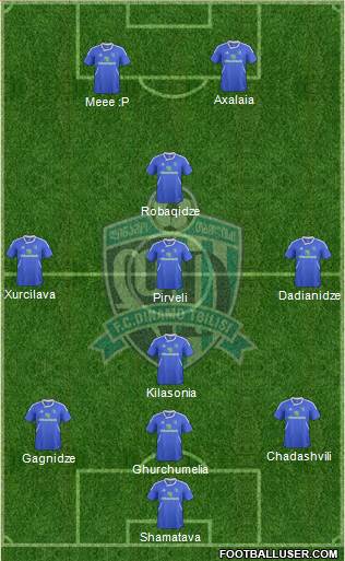 Dinamo Tbilisi Formation 2013