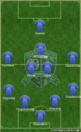 Dinamo Tbilisi Formation 2013