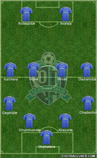 Dinamo Tbilisi Formation 2013