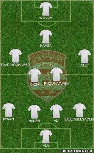 Club Africain Tunis Formation 2013