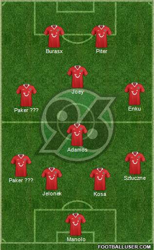 Hannover 96 Formation 2013