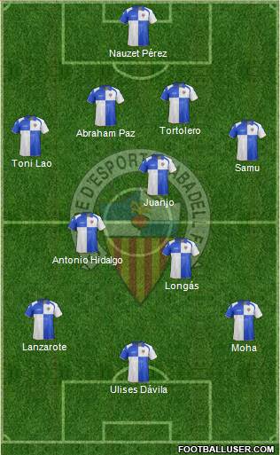 C.E. Sabadell Formation 2013