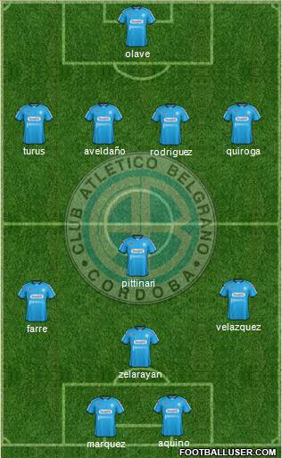 Belgrano de Córdoba Formation 2013