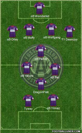 FK Austria Wien Formation 2013