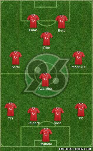 Hannover 96 Formation 2013