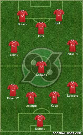 Hannover 96 Formation 2013