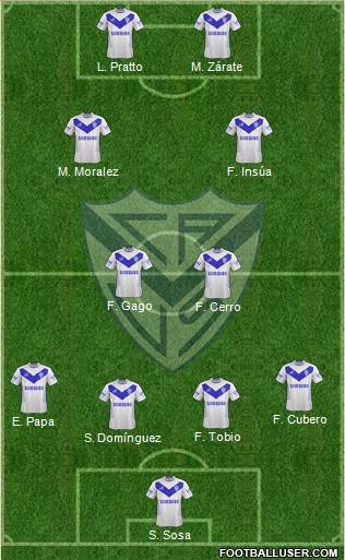 Vélez Sarsfield Formation 2013