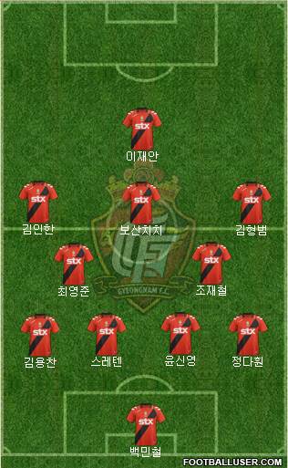 Gyeongnam FC Formation 2013