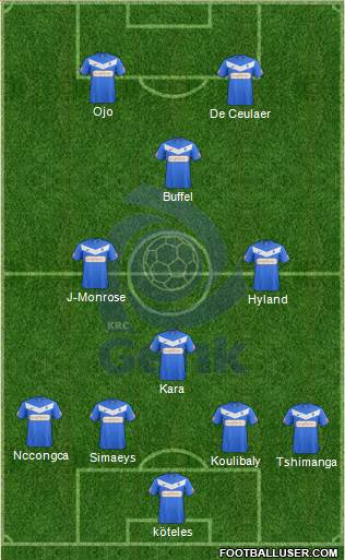 K Racing Club Genk Formation 2013