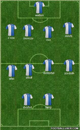 Blackburn Rovers Formation 2013