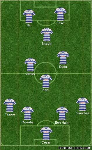 Queens Park Rangers Formation 2013