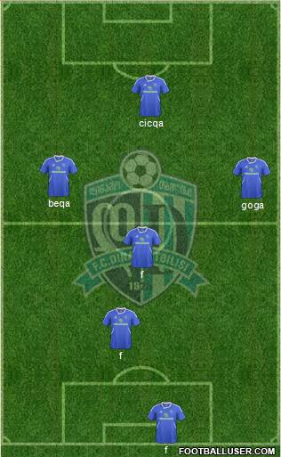 Dinamo Tbilisi Formation 2013