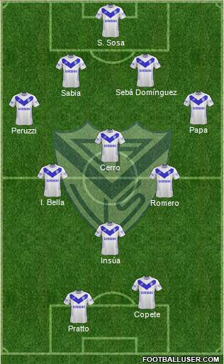 Vélez Sarsfield Formation 2013