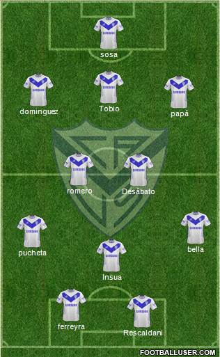 Vélez Sarsfield Formation 2013