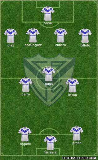 Vélez Sarsfield Formation 2013