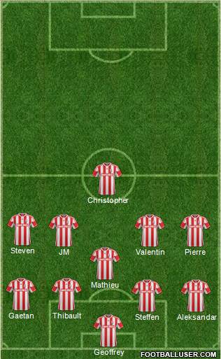 Stoke City Formation 2013