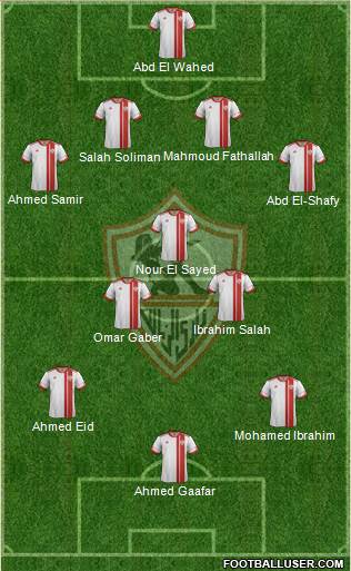 Zamalek Sporting Club Formation 2013