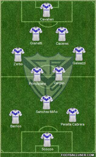 Vélez Sarsfield Formation 2013