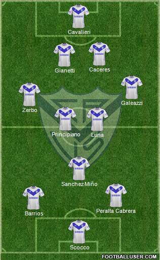 Vélez Sarsfield Formation 2013