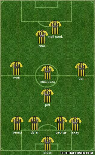 Wellington Phoenix FC Formation 2013