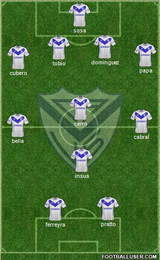 Vélez Sarsfield Formation 2013