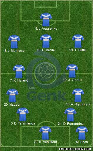 K Racing Club Genk Formation 2013