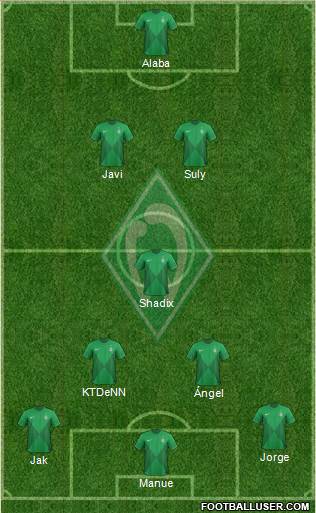 Werder Bremen Formation 2013