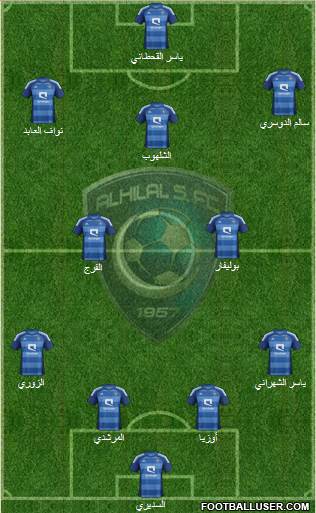 Al-Hilal (KSA) Formation 2013