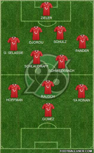 Hannover 96 Formation 2013