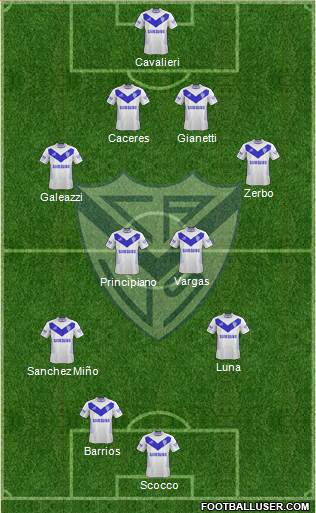 Vélez Sarsfield Formation 2013