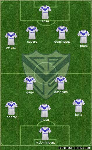 Vélez Sarsfield Formation 2013