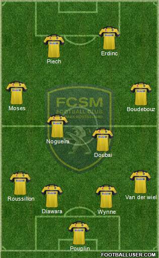 FC Sochaux-Montbéliard Formation 2013